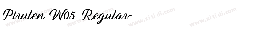 Pirulen W05 Regular字体转换
